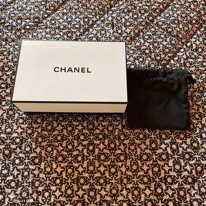 Chanel gift box and pouch